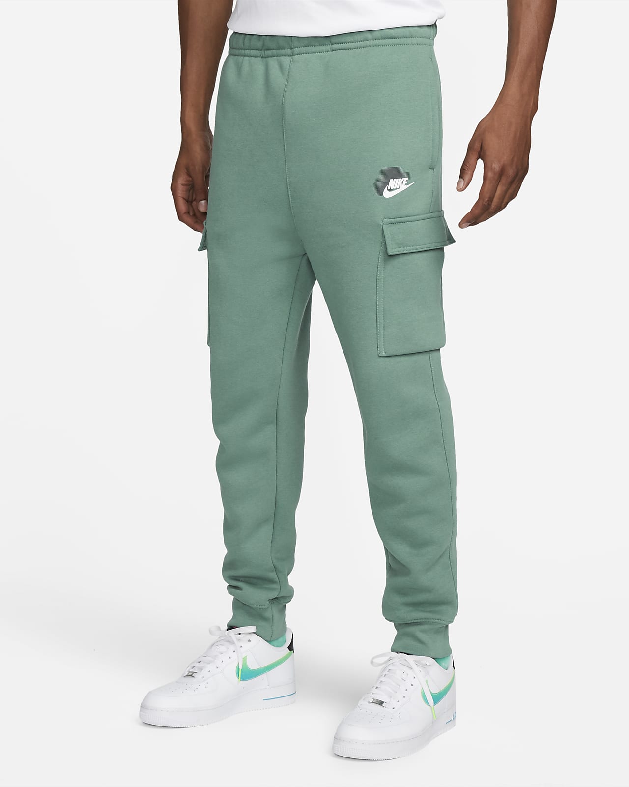 nike cargo joggers green