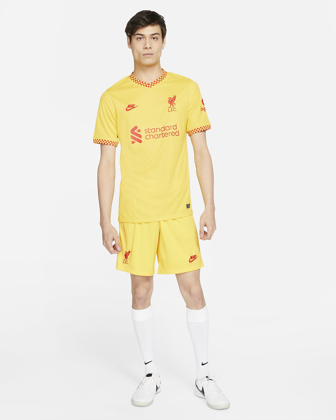 Liverpool FC 2021/22 Stadium Derde Nike voetbalshirt met Dri-FIT voor  heren. Nike NL