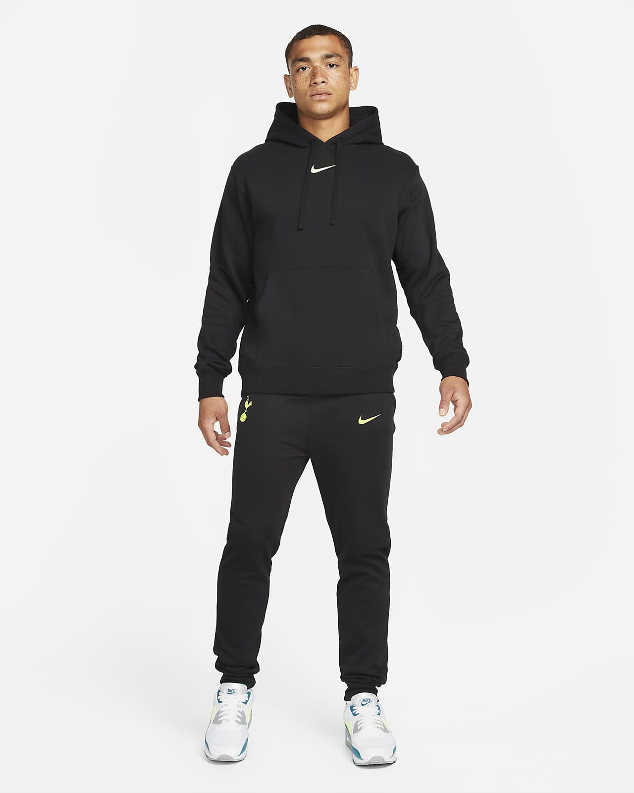 Nike Football Tottenham Hotspur fleece hoodie in black