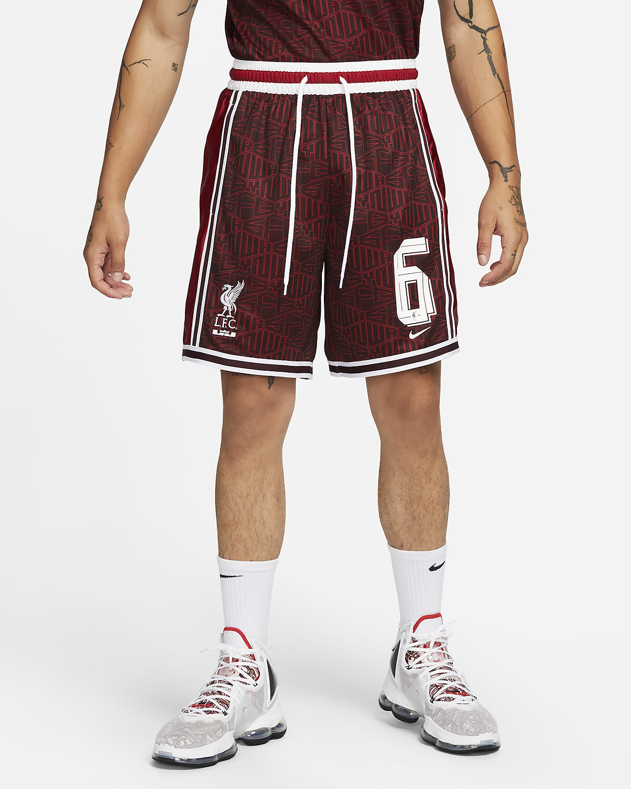 LeBron x Liverpool F.C. Men's Nike DNA+ 8" Basketball Shorts (20cm approx.)