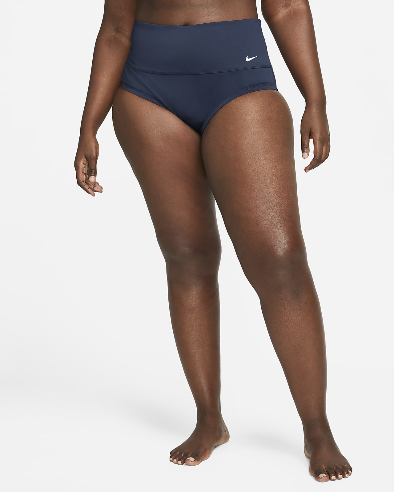 Parte inferior de traje de baño con cintura de tiro alto para mujer Nike Essential (talla grande)