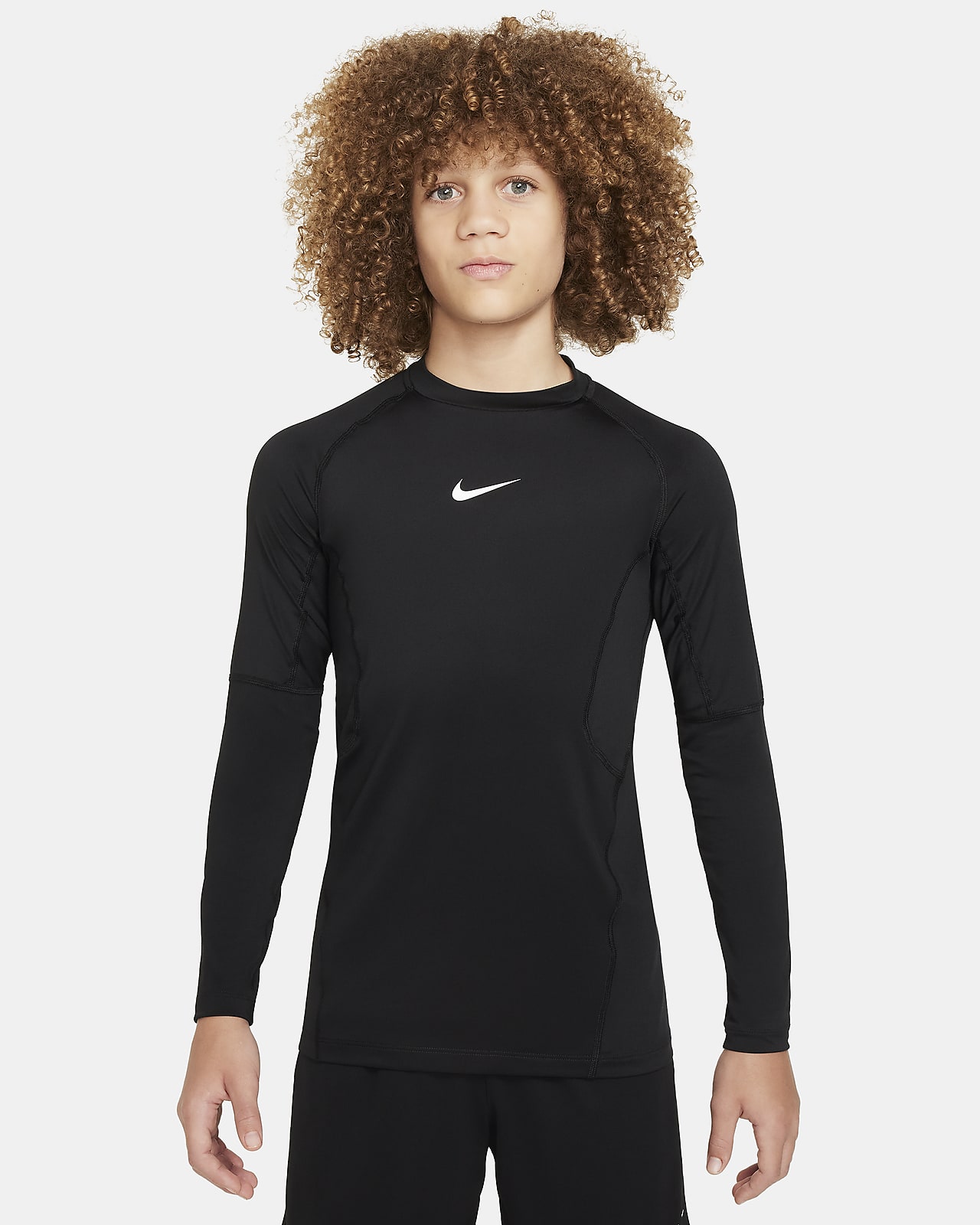 Långärmad tröja Nike Pro för ungdom (killar)