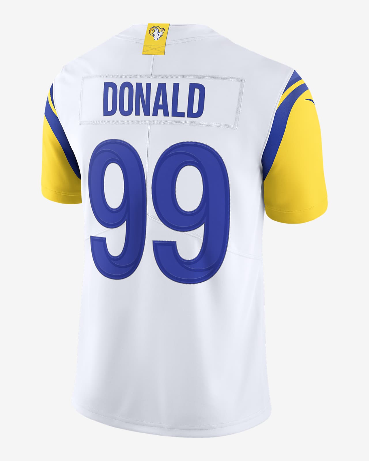 Jersey de fútbol americano edición limitada para hombre NFL Los Angeles Rams  Nike Vapor Untouchable (Aaron Donald). 