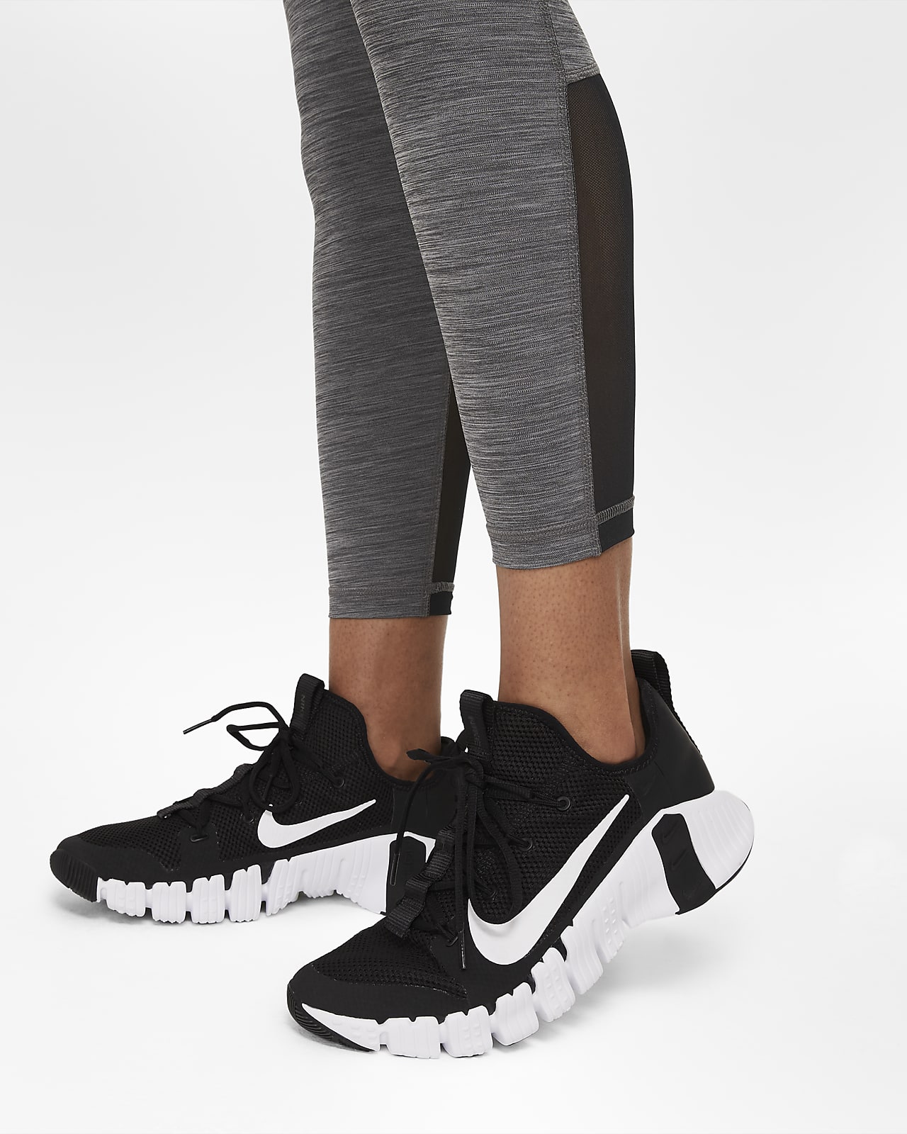 Nike Pro 365 Women's High-Waisted 7/8 Mesh Panel Leggings. Nike.com