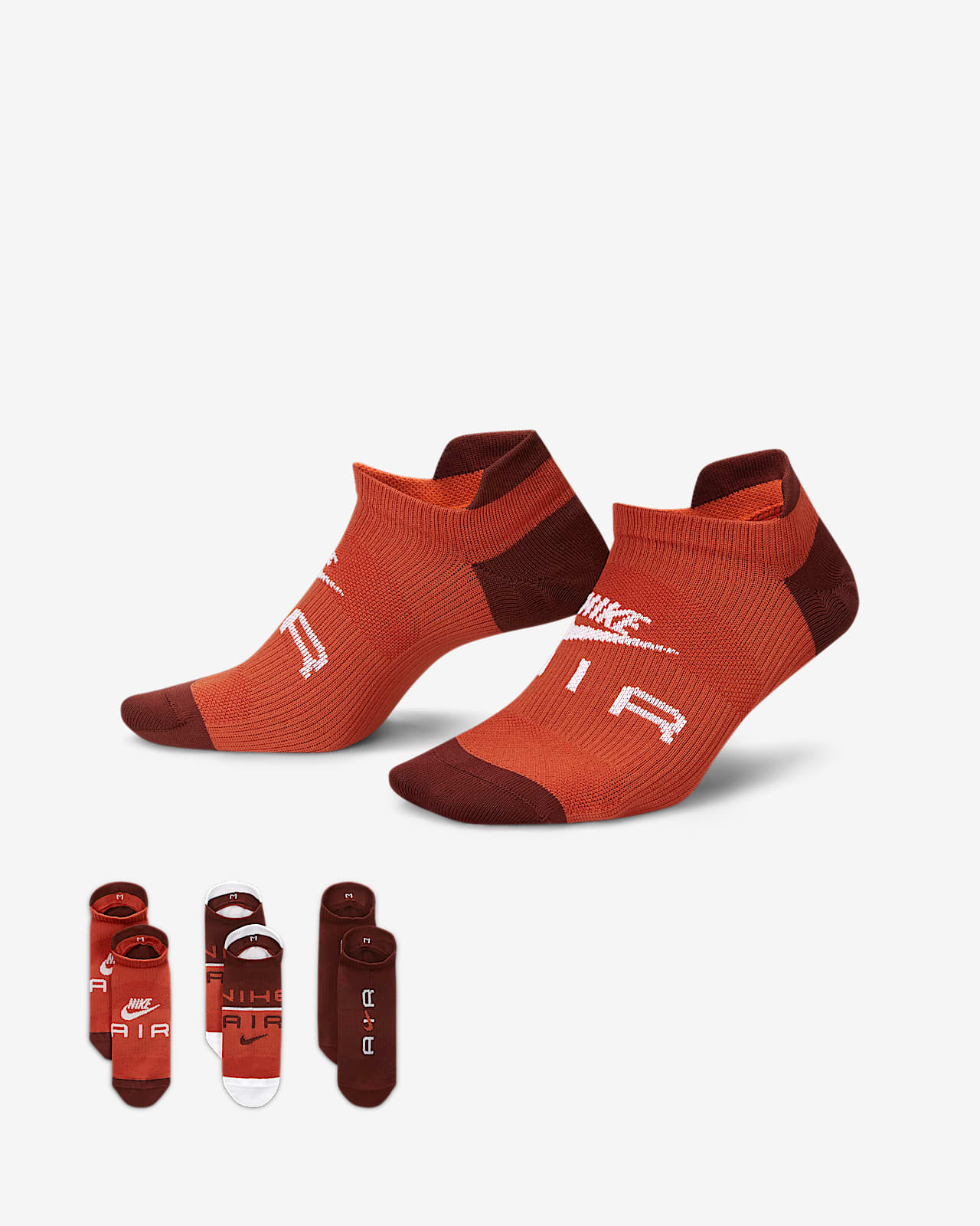 Calcetines invisibles de entrenamiento para mujer Nike Air Everyday Plus  Lightweight (3 pares). Nike.com