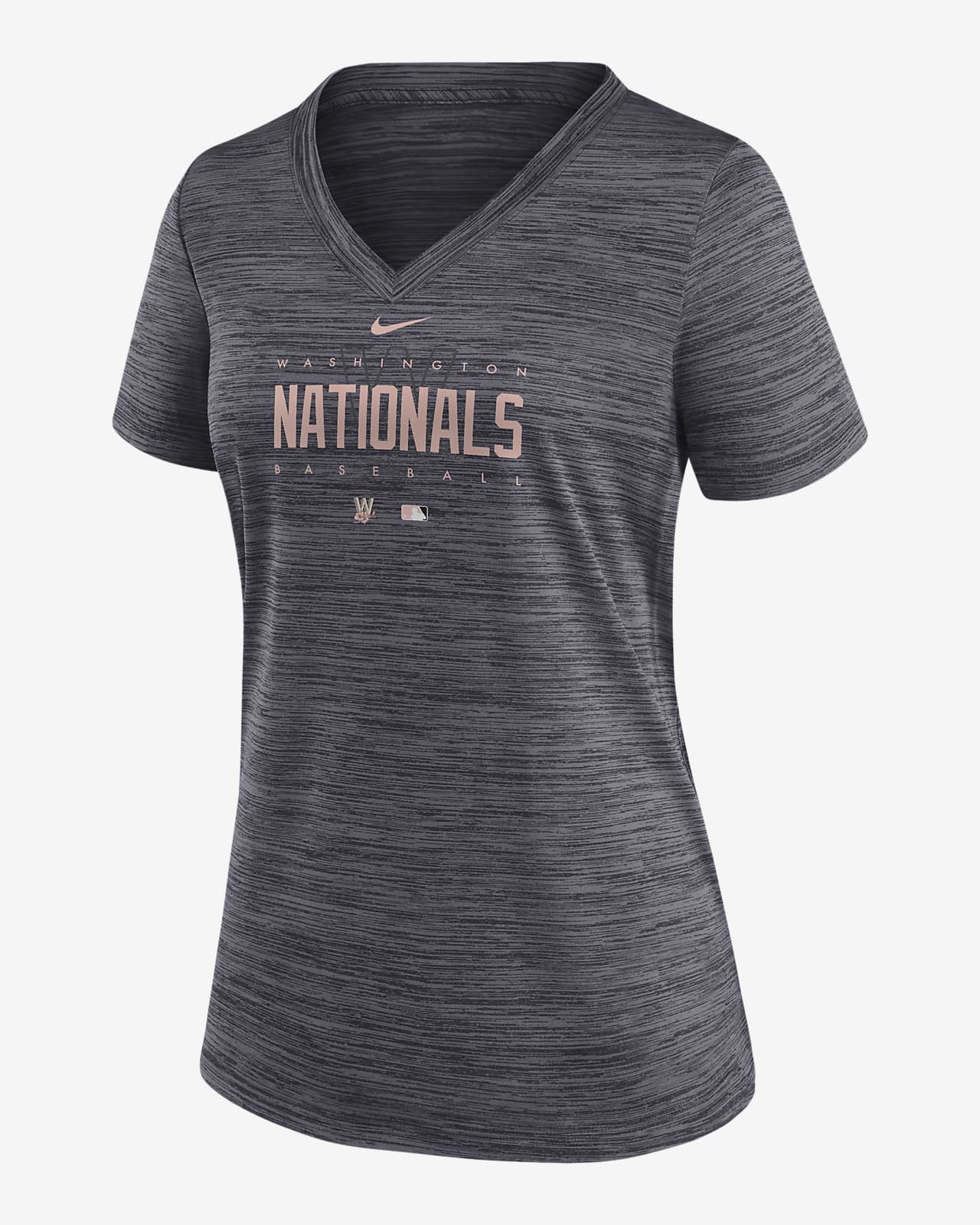 Nike Dri-FIT City Connect Velocity Practice (MLB Washington Nationals)  Women's V-Neck T-Shirt.