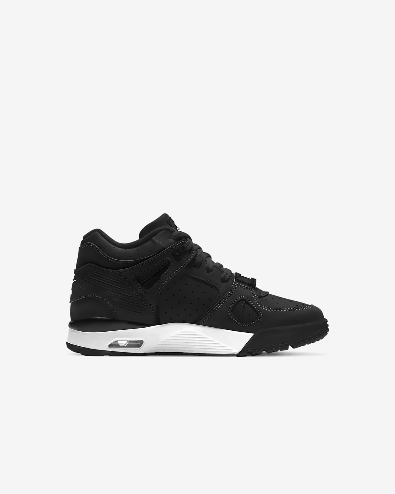 kids black and white nike trainers