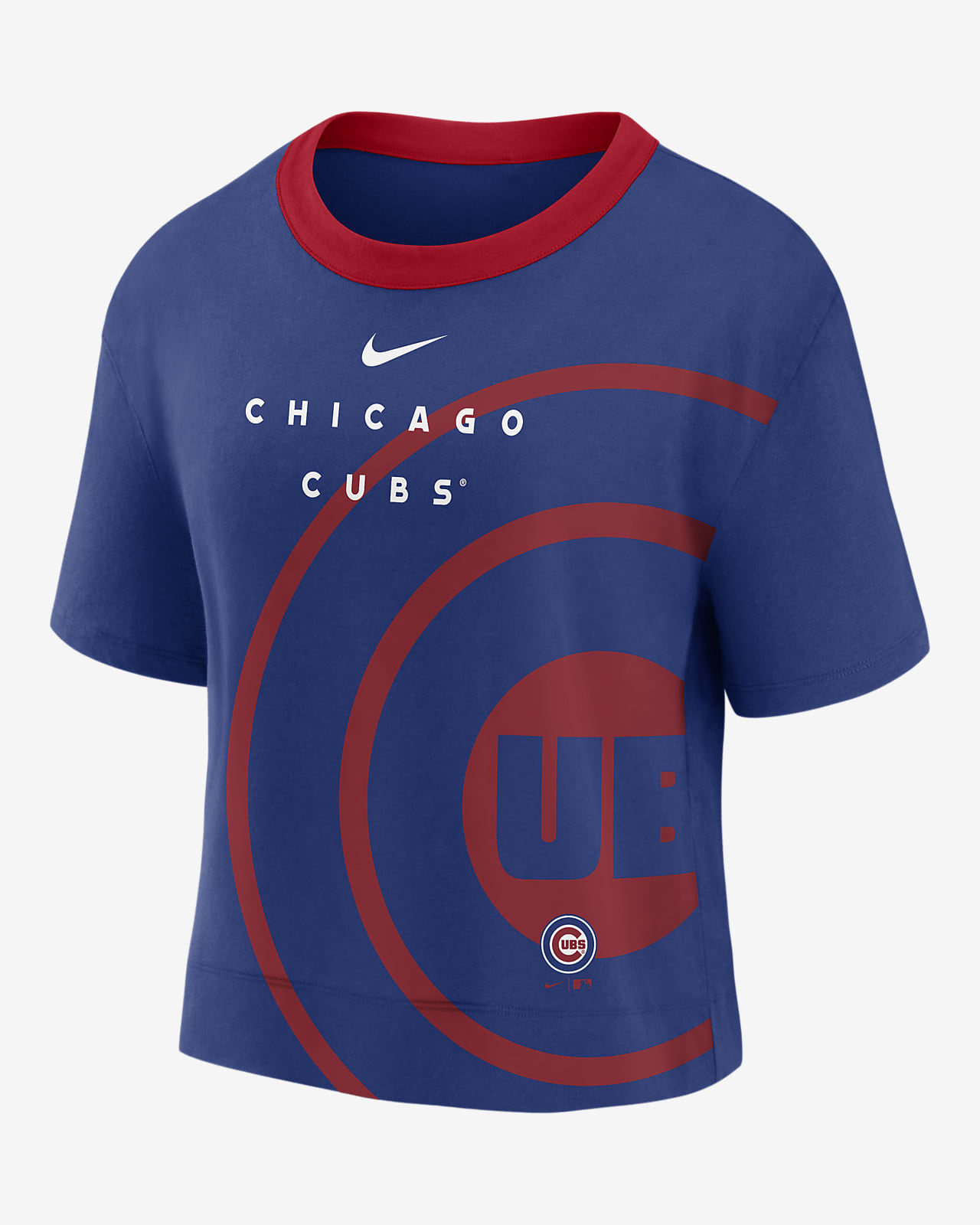 Nike Team First (MLB Chicago Cubs) Women's Cropped T-Shirt