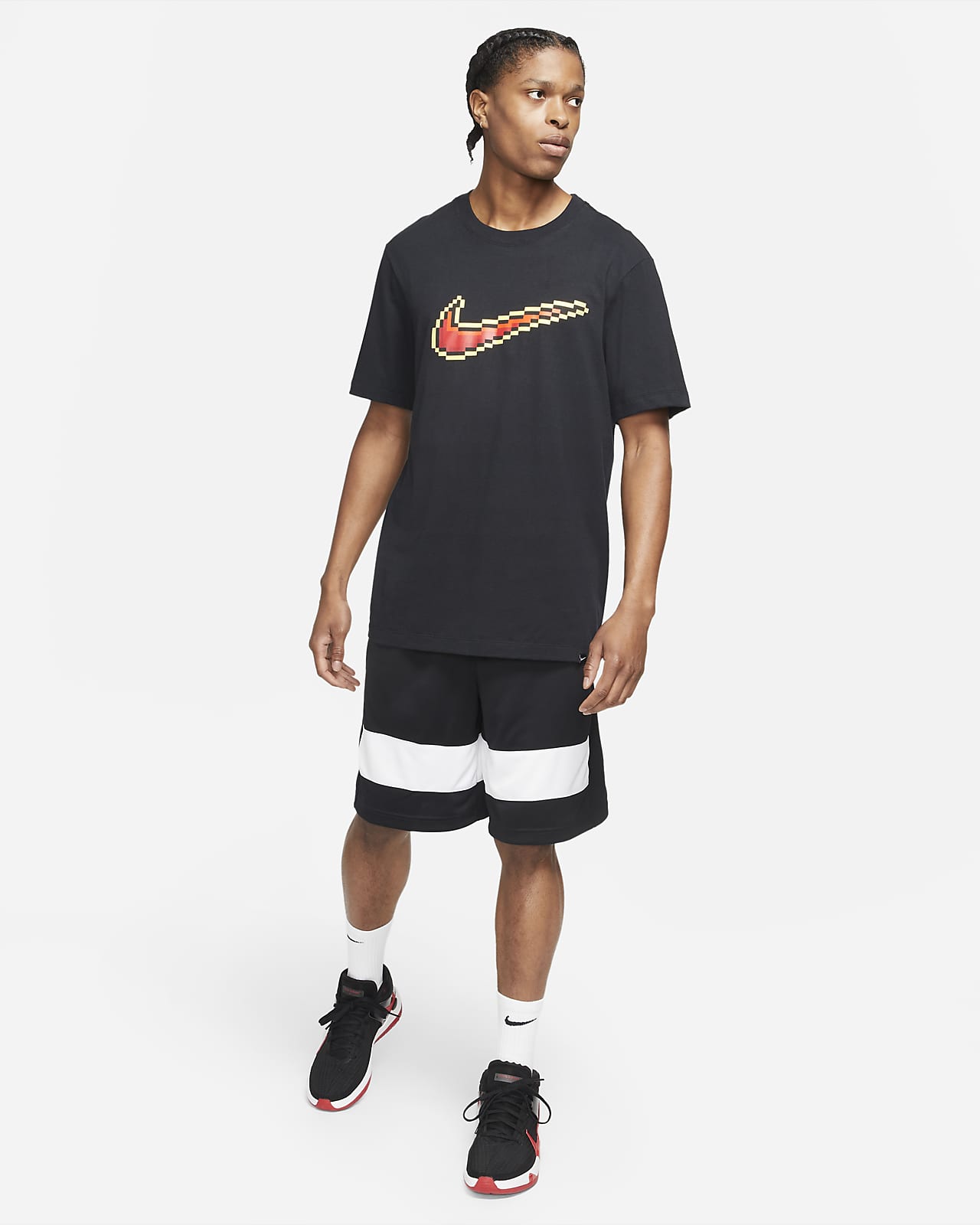 Nike swoosh t shirt mens sale