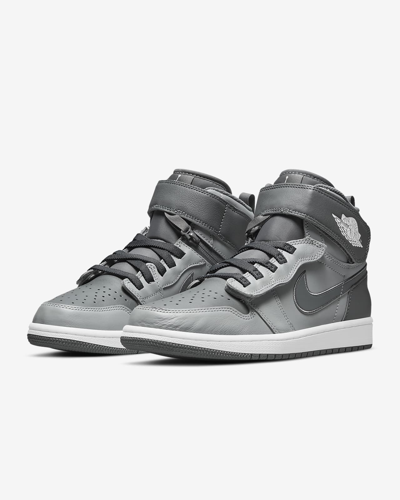 nike jordan black and grey