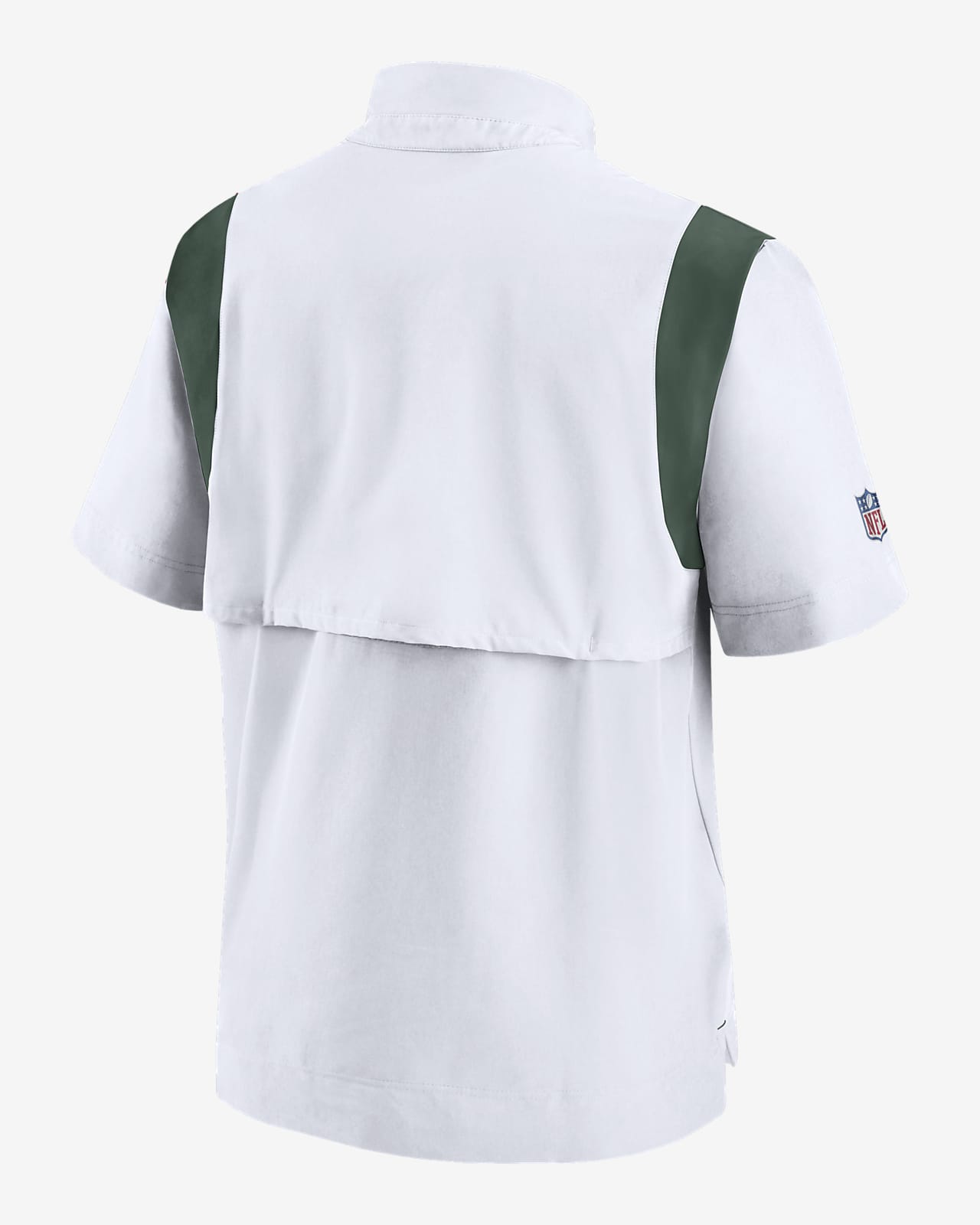Nike Men's Green Bay Packers Sideline Coaches Short Sleeve Jacket - White - M (Medium)