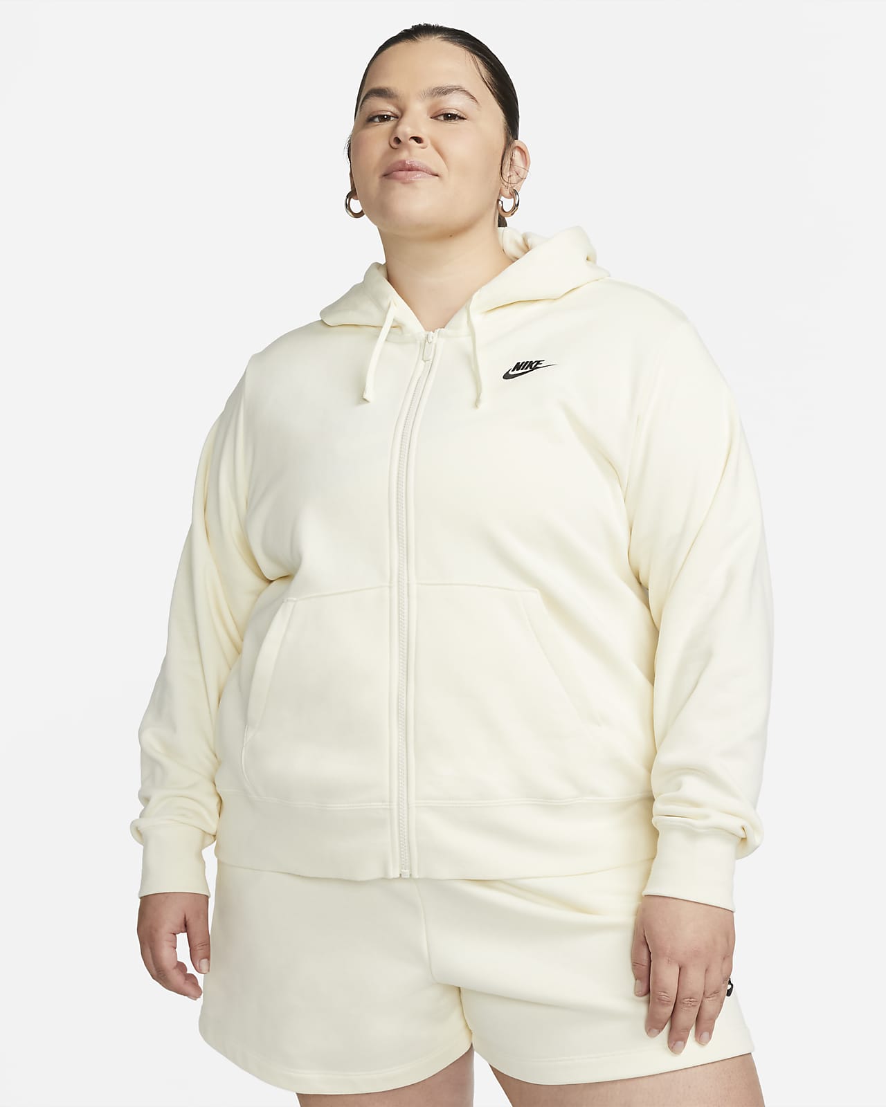 Nike Sportswear Club Fleece Women's Full-Zip Hoodie (Plus Size). Nike AE