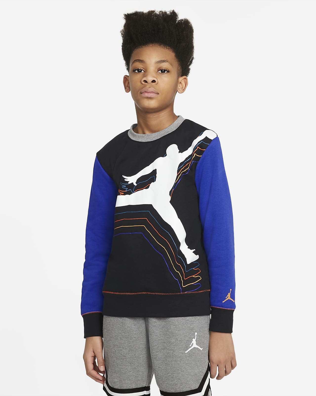 Jordan top met ronde hals voor jongens. Nike NL