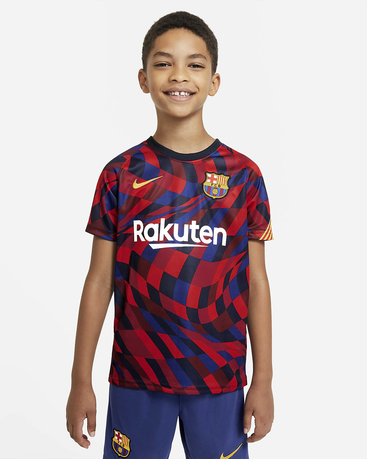 Fc Barcelona Kurzarm Fussballoberteil Fur Altere Kinder Nike De