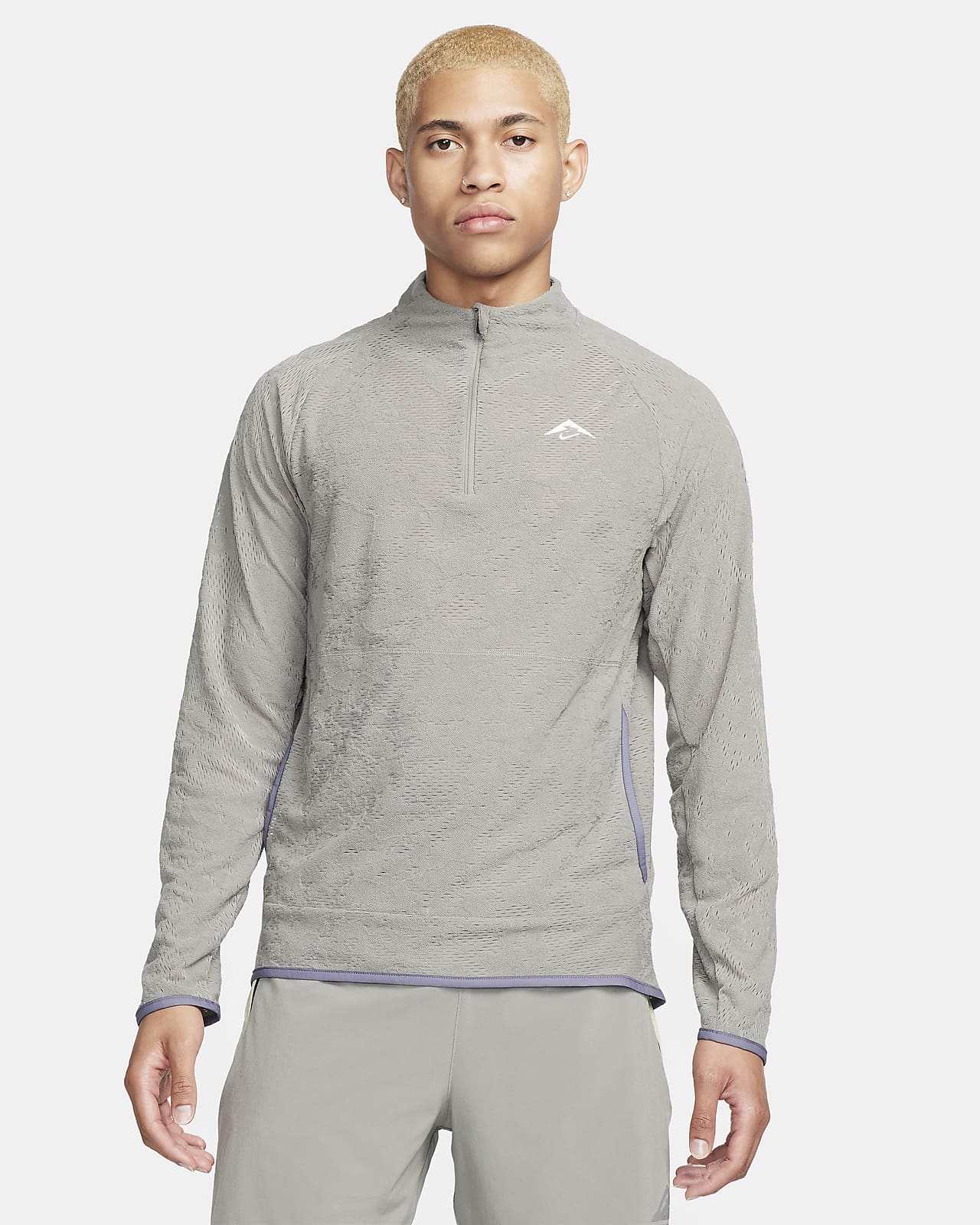 Pánské běžecké tričko Nike Trail Dri-FIT s polovičním zipem