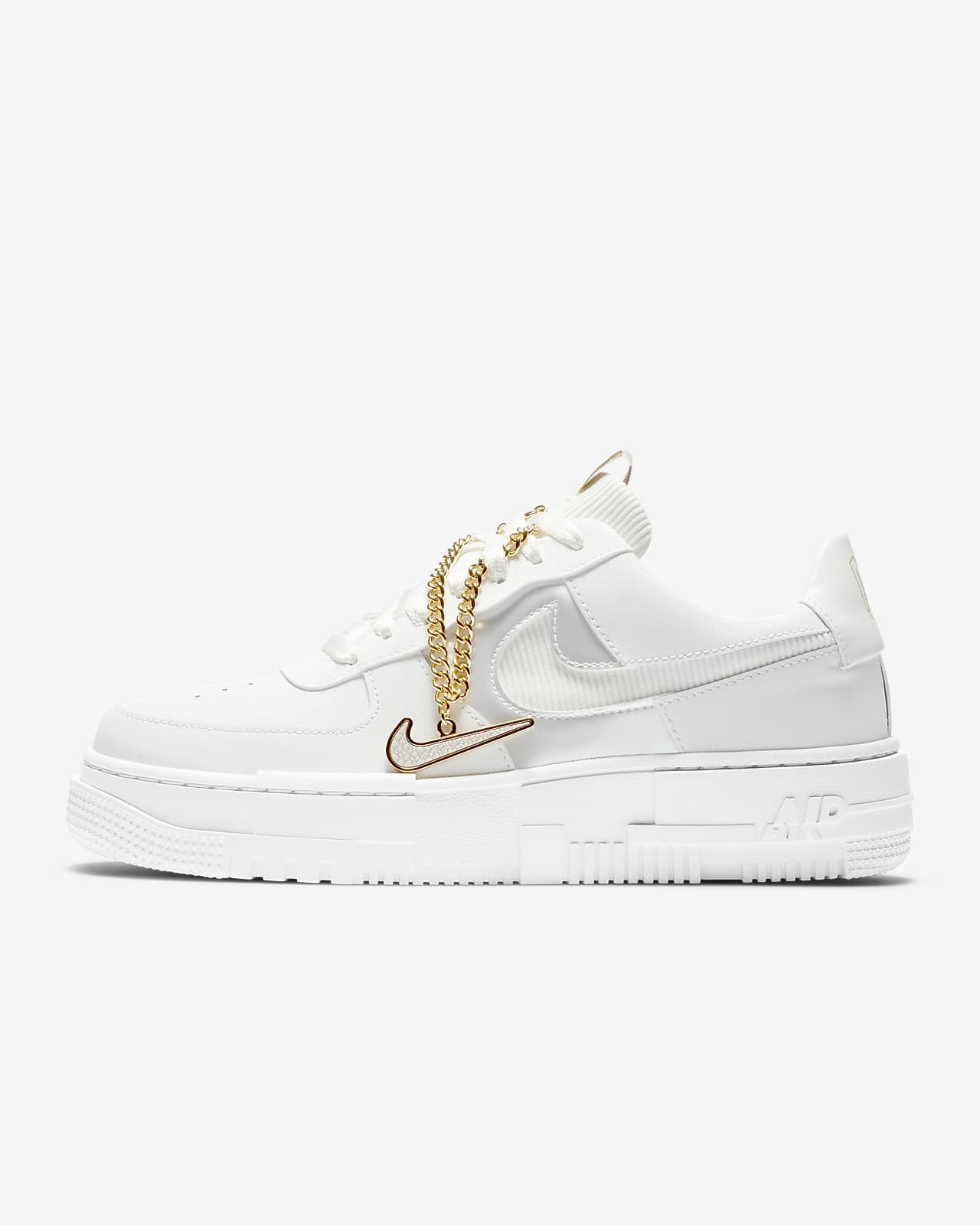 nike air force 1 blanche gold
