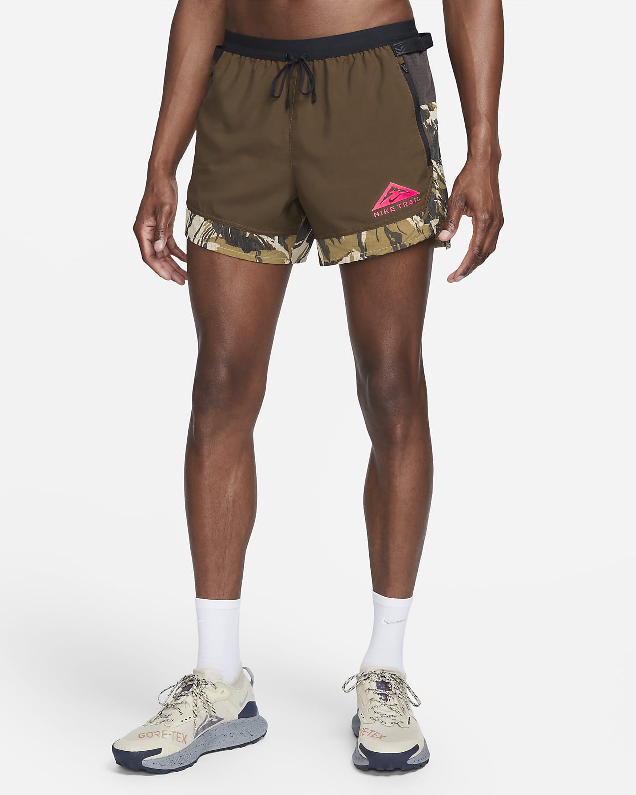 Nike Dri-FIT Flex Stride Trailrunningshorts met binnenbroek voor heren (13 cm)