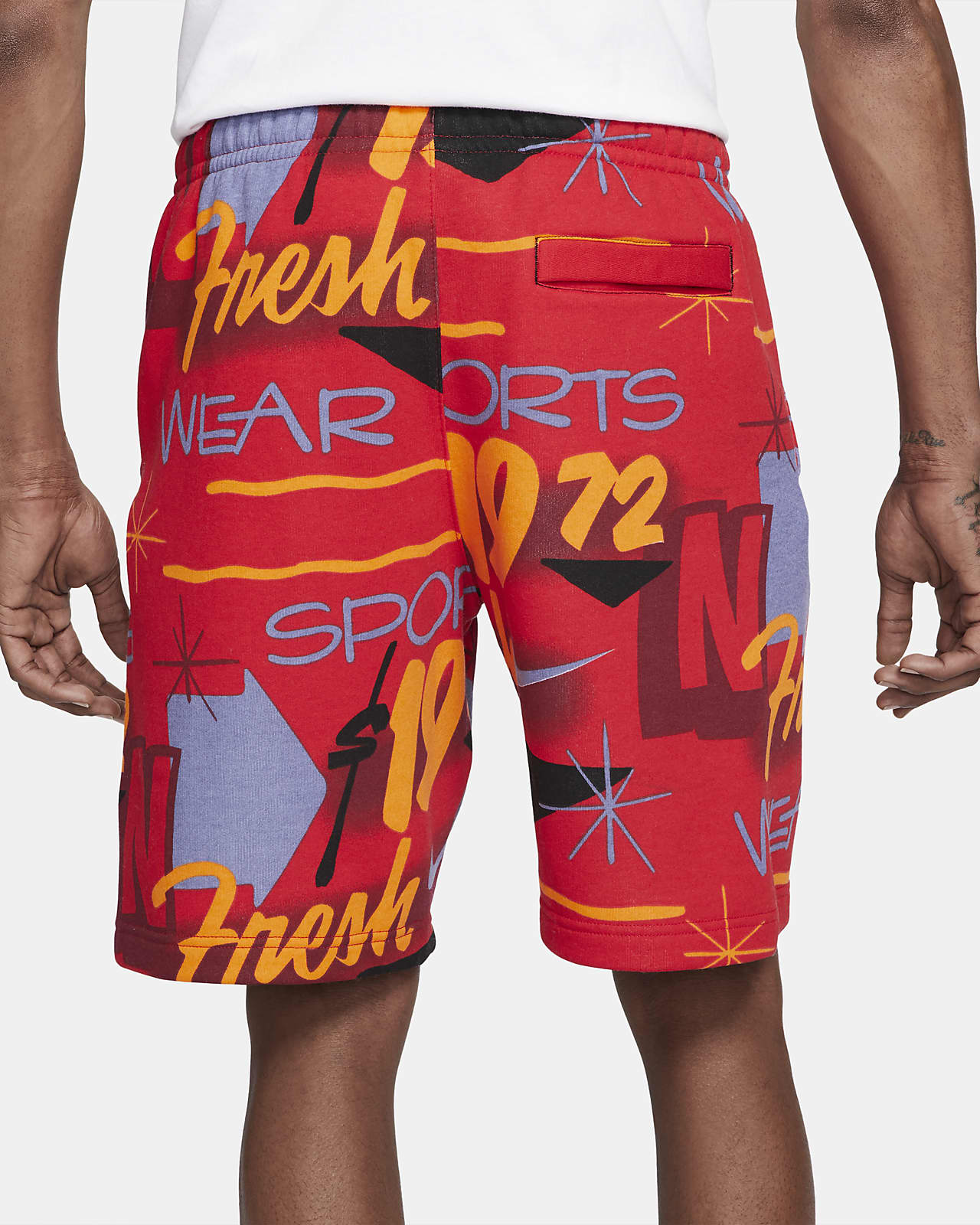 nike men's sportswear club printed shorts