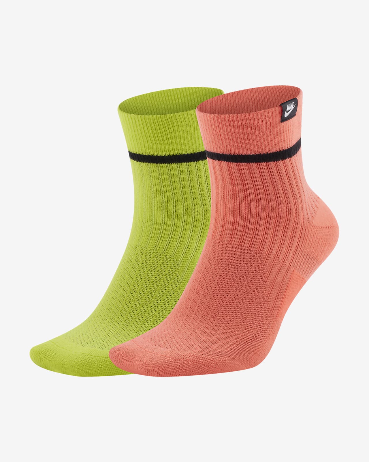Nike SNEAKR Sox Ankle Socks (2 Pairs 