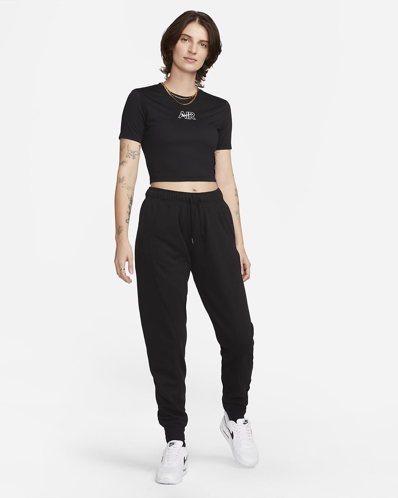 Nike Air Women's Mid-Rise Fleece Joggers. Nike NL