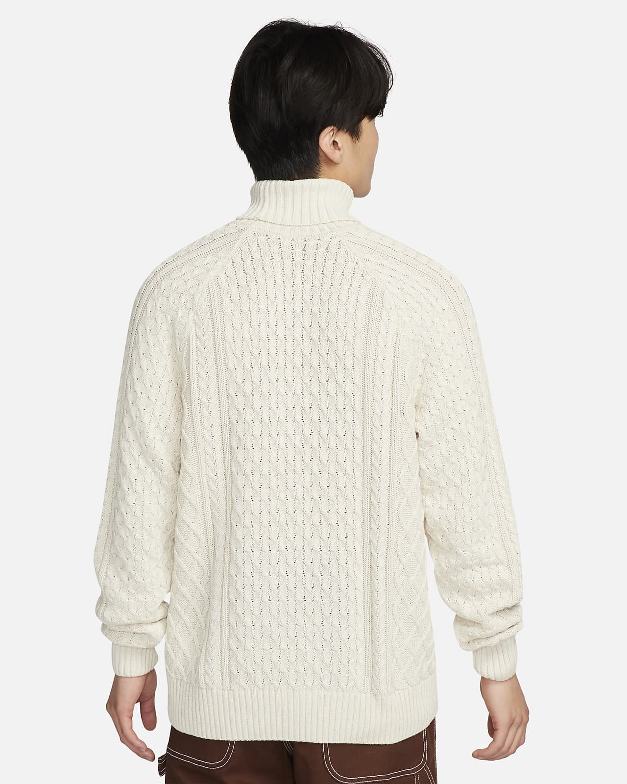 Nike Life Men's Cable Knit Turtleneck Sweater