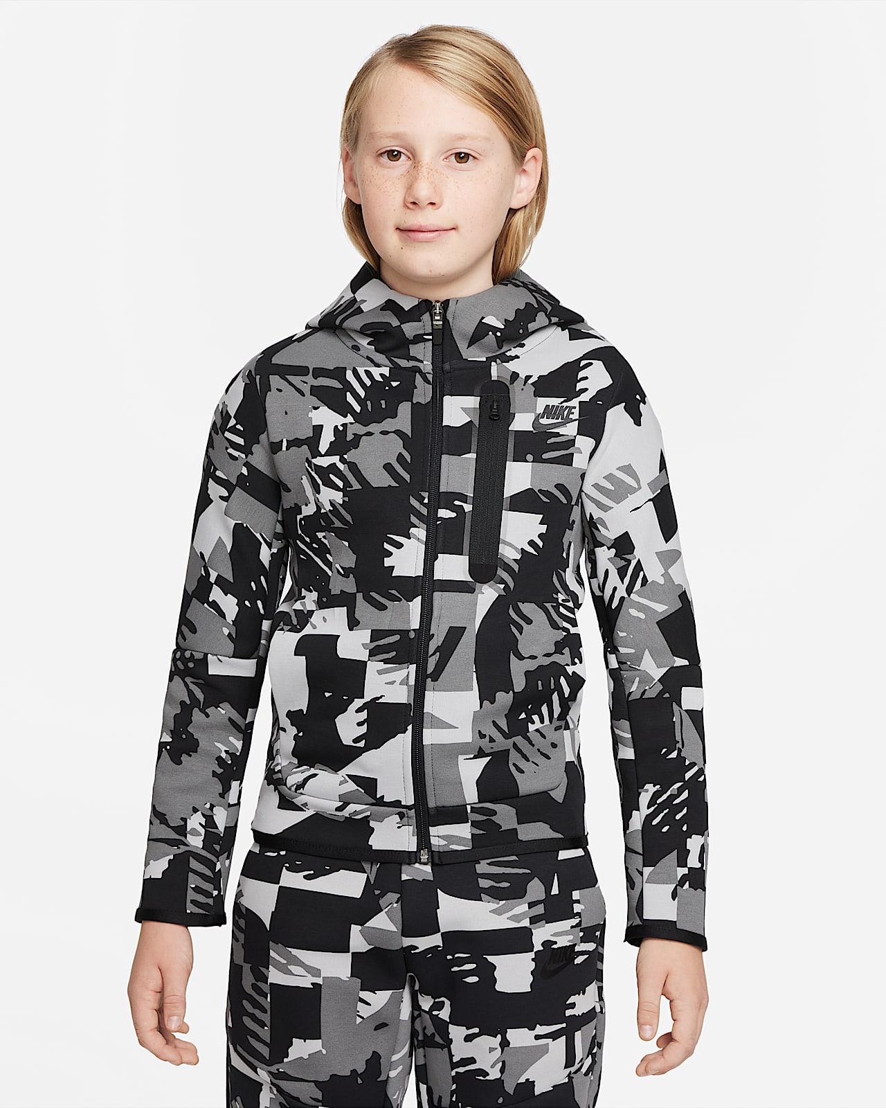 Felpa con cappuccio Nike Sportswear Tech Fleece - Ragazzo. Nike IT