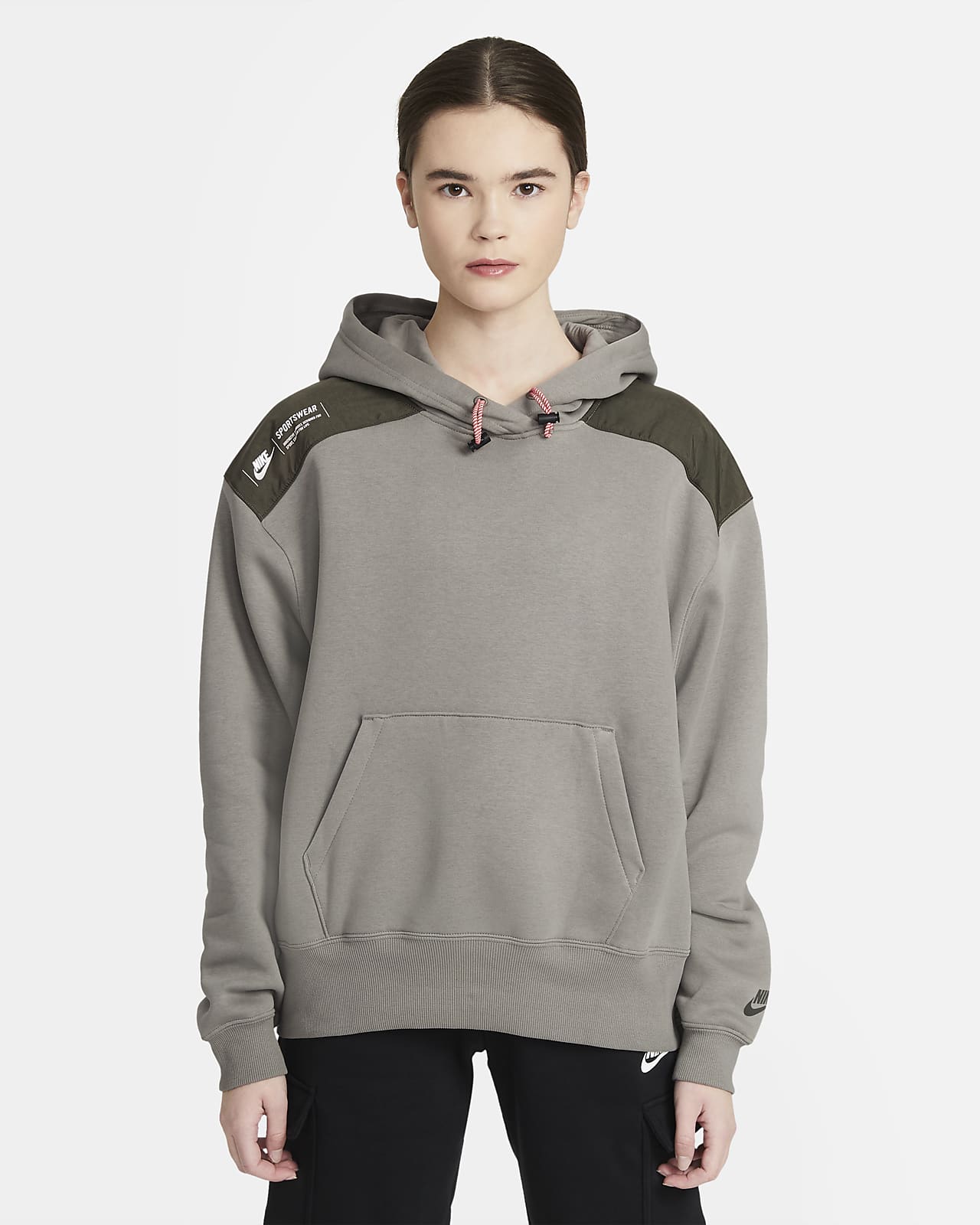 women's fleece pullover hoodie nike