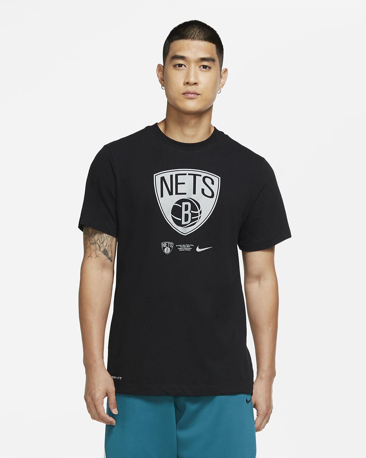brooklyn nets dri fit shirt
