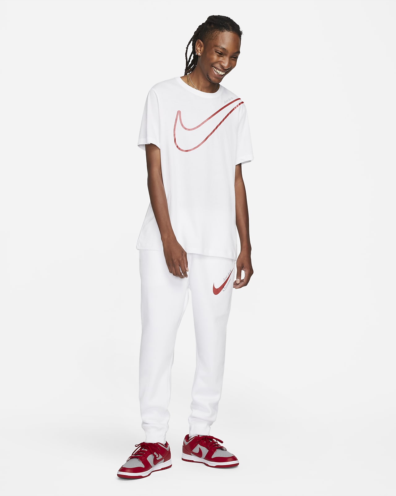 nike sweatpants and shirt