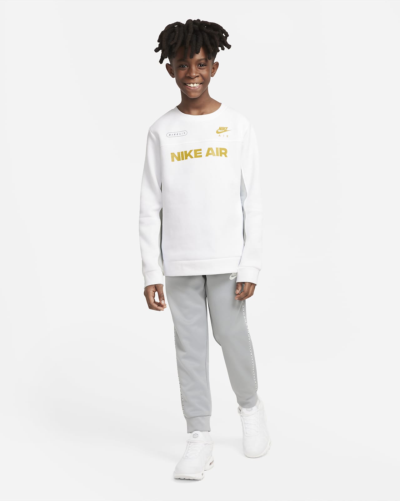 Rundhalset Air-sweatshirt til større børn Nike DK