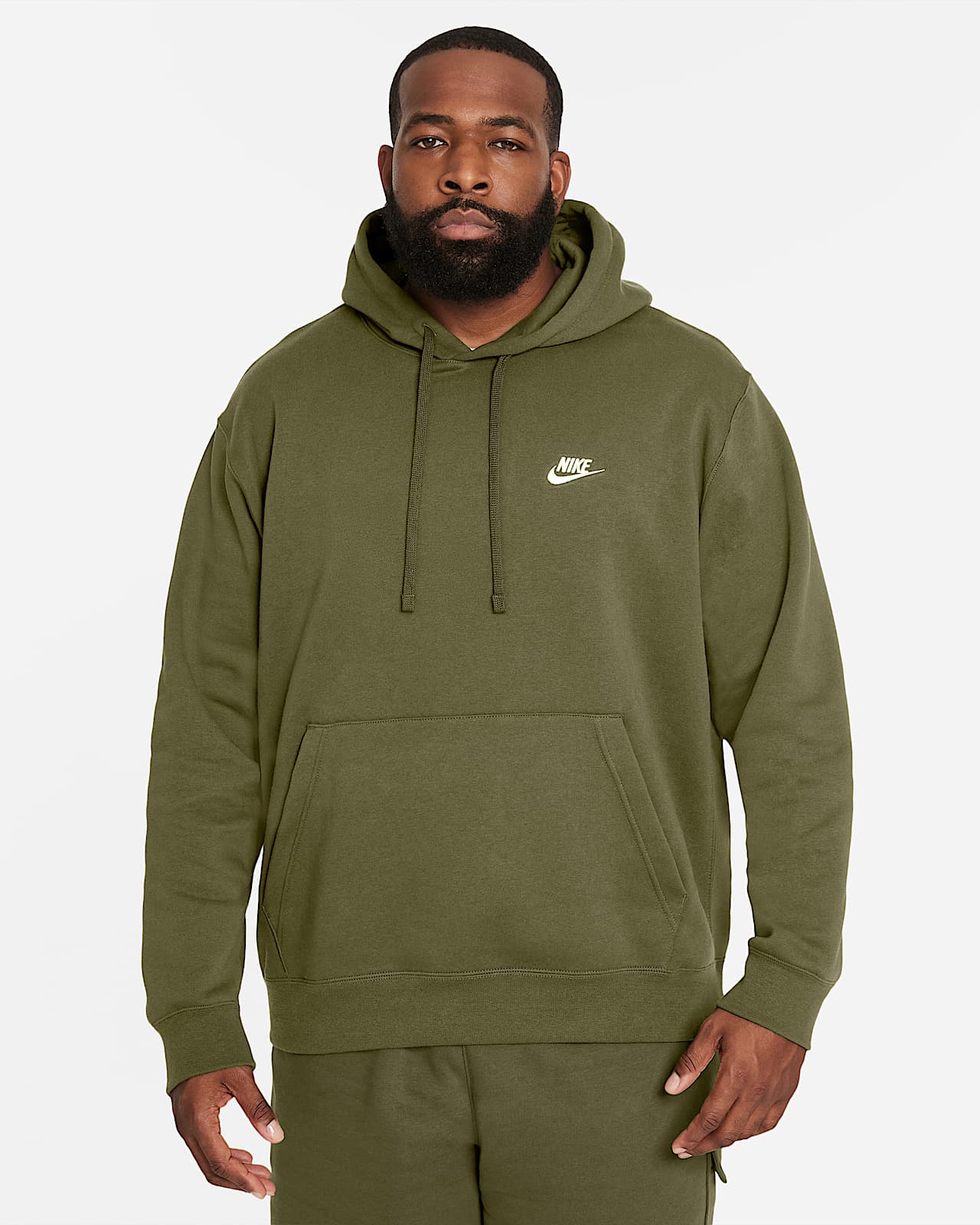 nike olive pullover