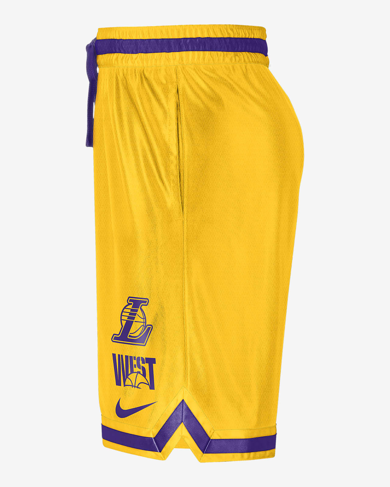 Los Angeles Lakers Courtside Men's Nike Dri-FIT Graphic Shorts. Nike