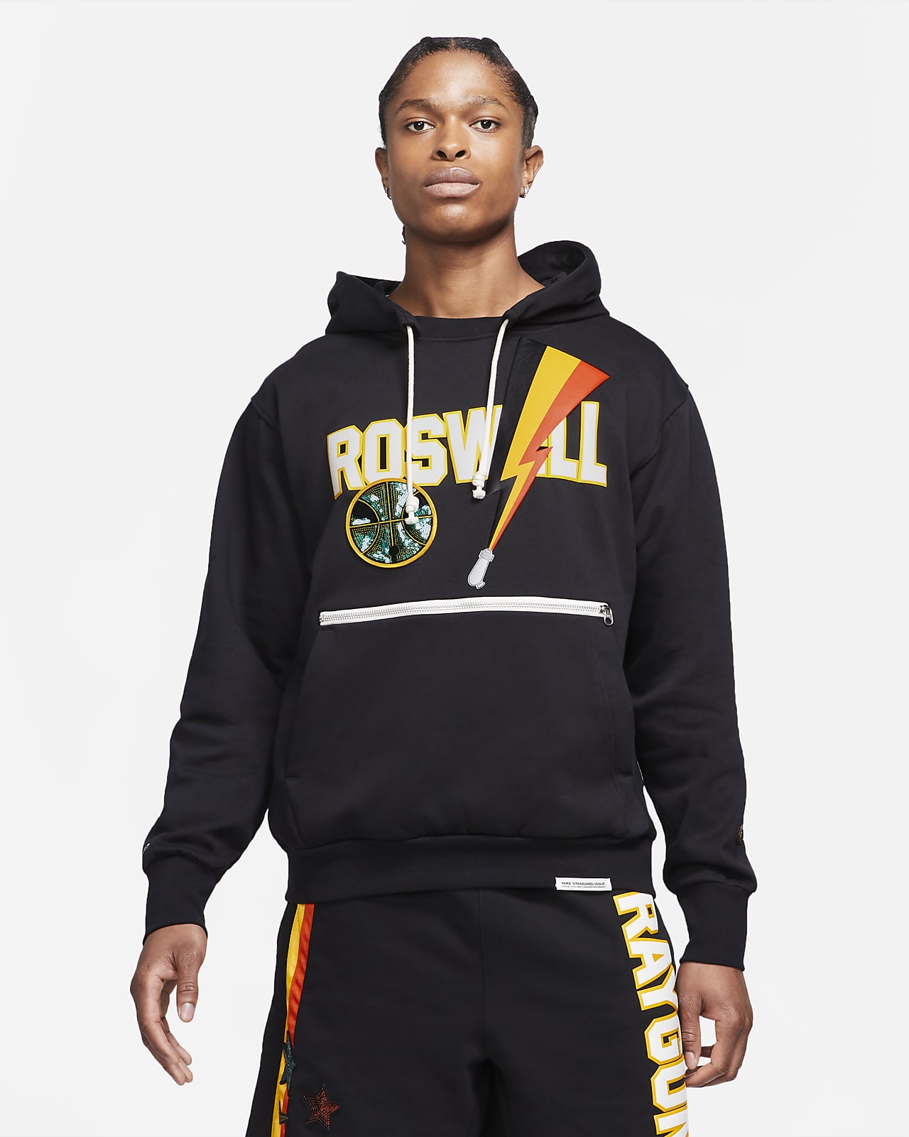 black nike basketball hoodie