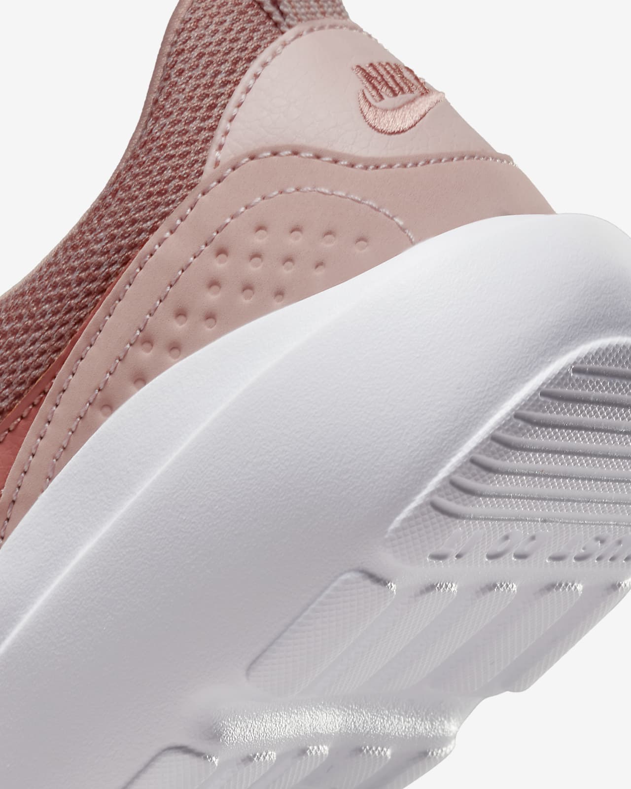 White nike shoes on sale with rose gold swoosh