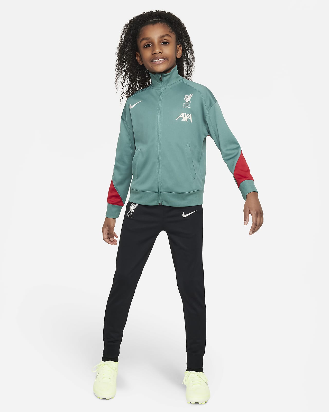 FC Liverpool Strike Nike Dri-FIT Fußball-Trainingsanzug aus Strickmaterial (jüngere Kinder)