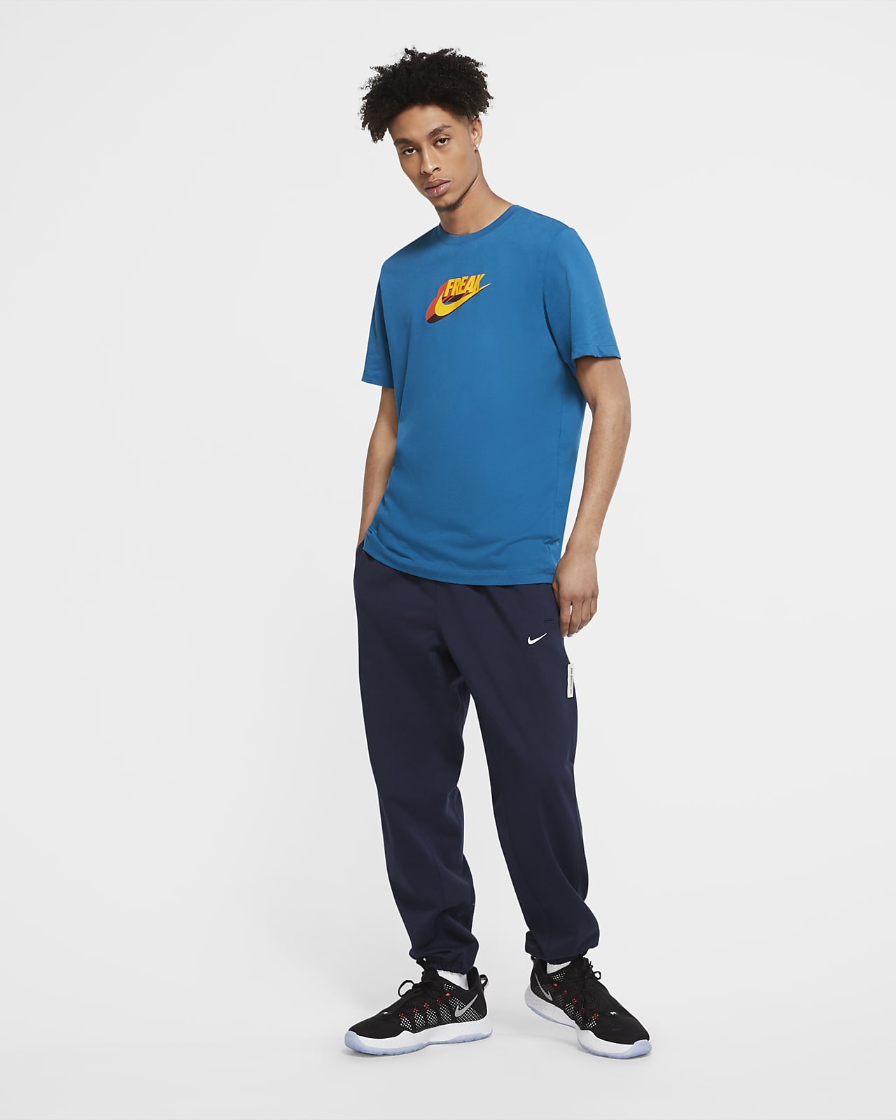 nike freak shirt blue