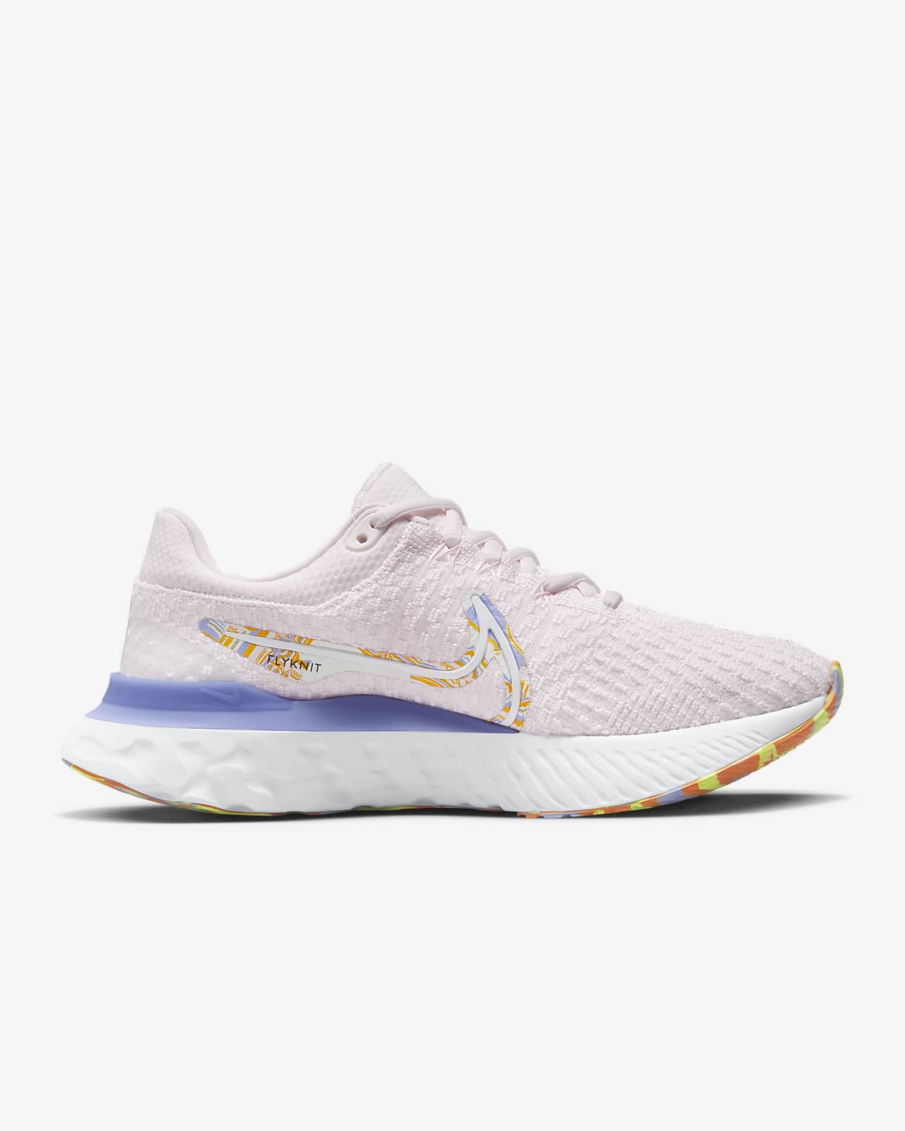 nike react infinity run premium metallic flyknit sneakers