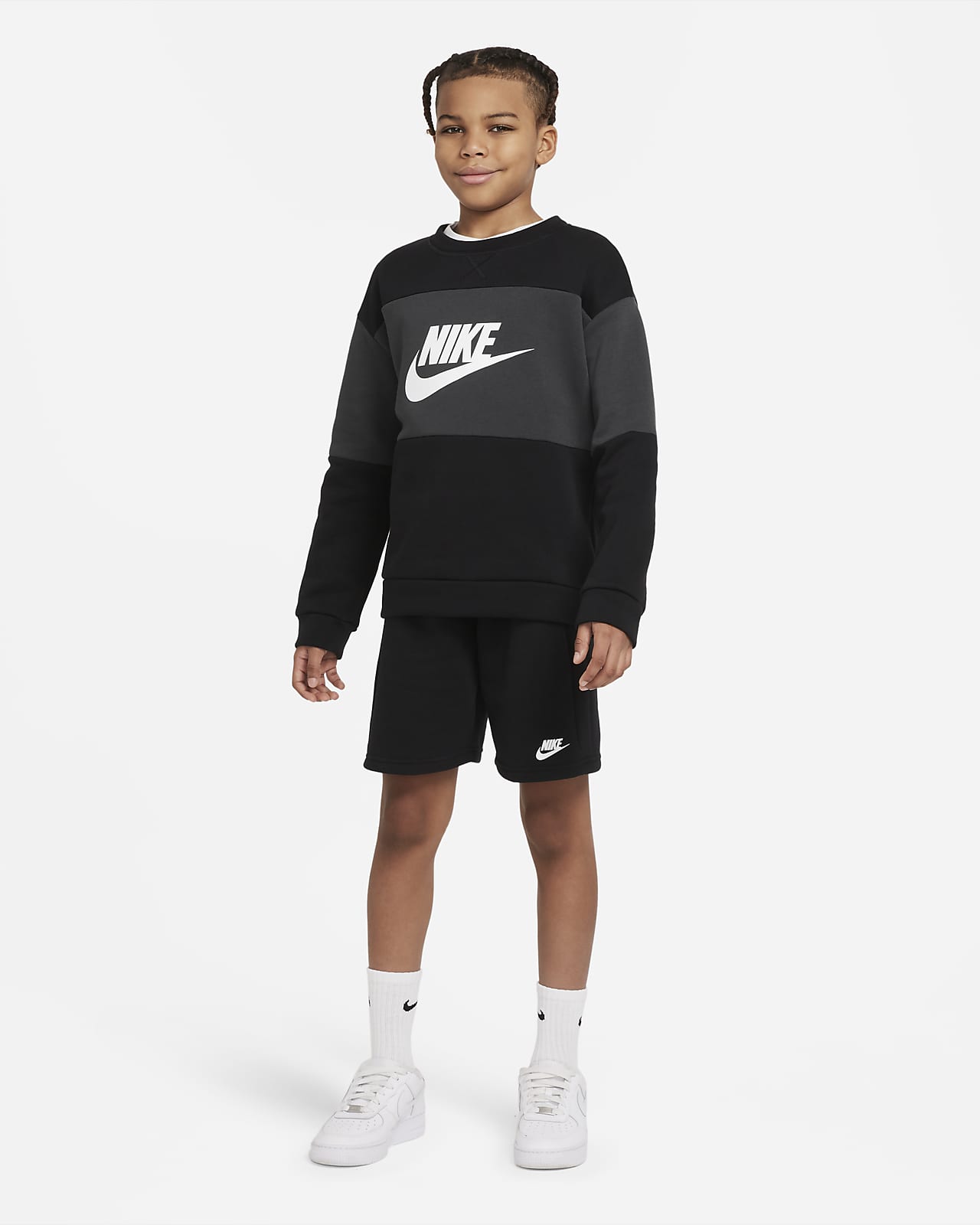 Nike Sportswear Older Kids' French Terry Tracksuit. Nike SI