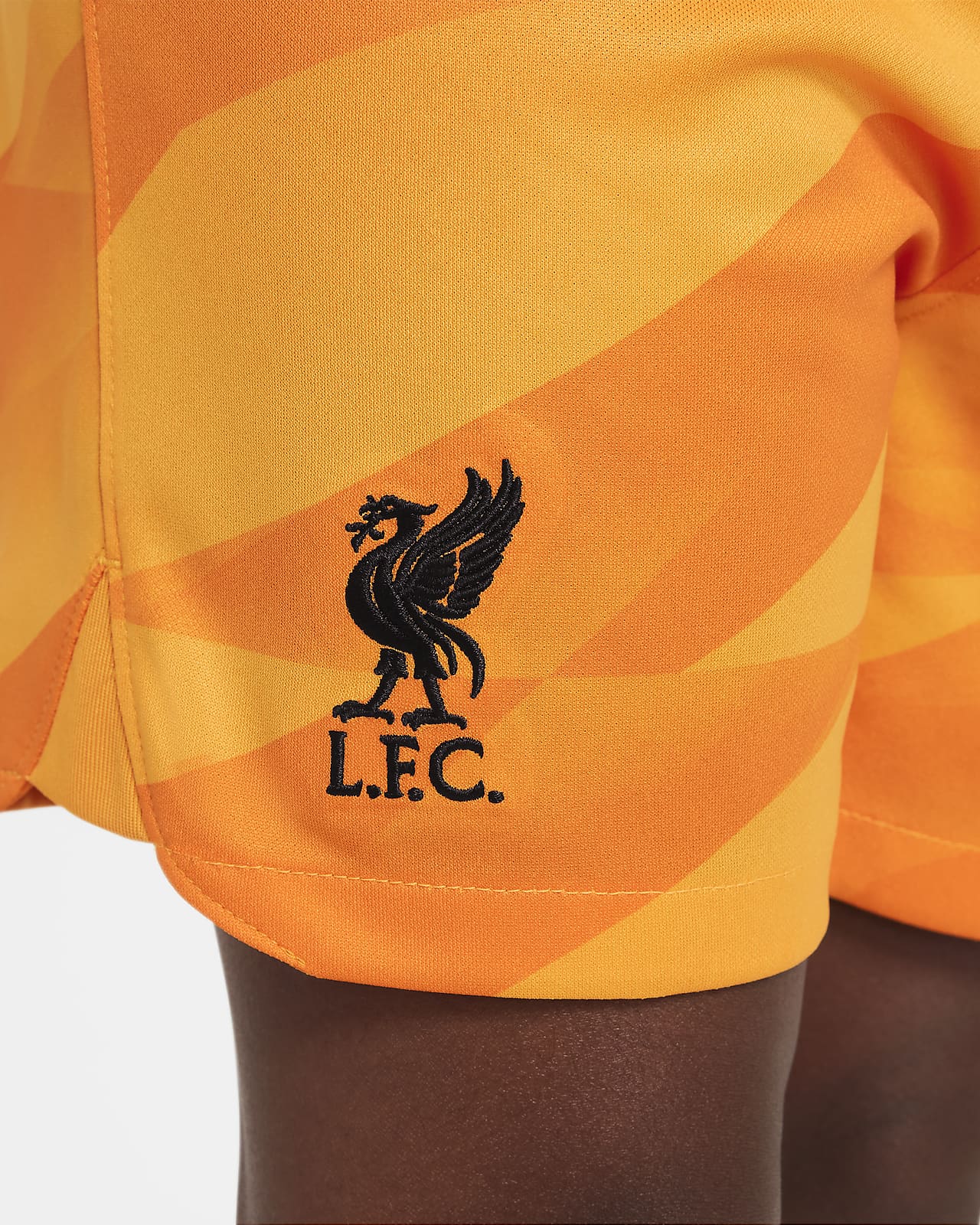 Yellow Nike Liverpool FC 2023/24 Goalkeeper Away Kit Children