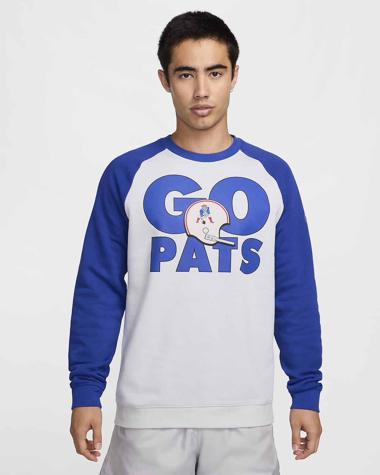 Nike Historic Raglan (NFL Patriots)-sweatshirt til mænd