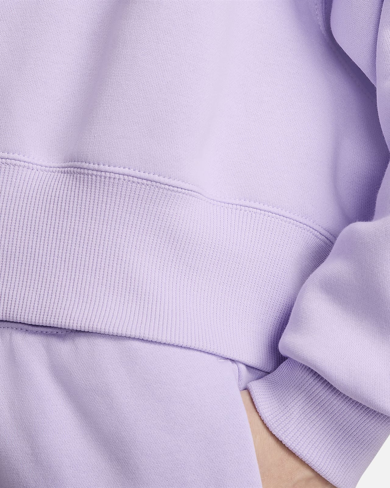 Nike WMNS Phoenix Fleece Over-Oversized Pullover Hoodie Purple