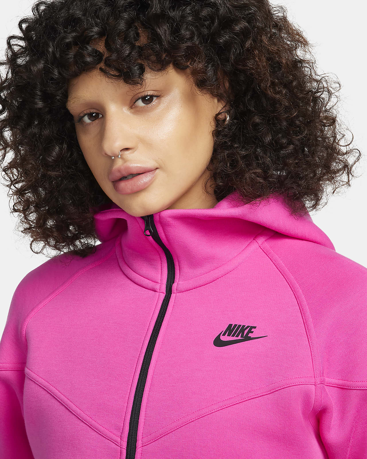 Nike Sportswear Women's Tech Fleece Windrunner Full-Zip Hoodie Neutral  Olive/Black - FW23 - US