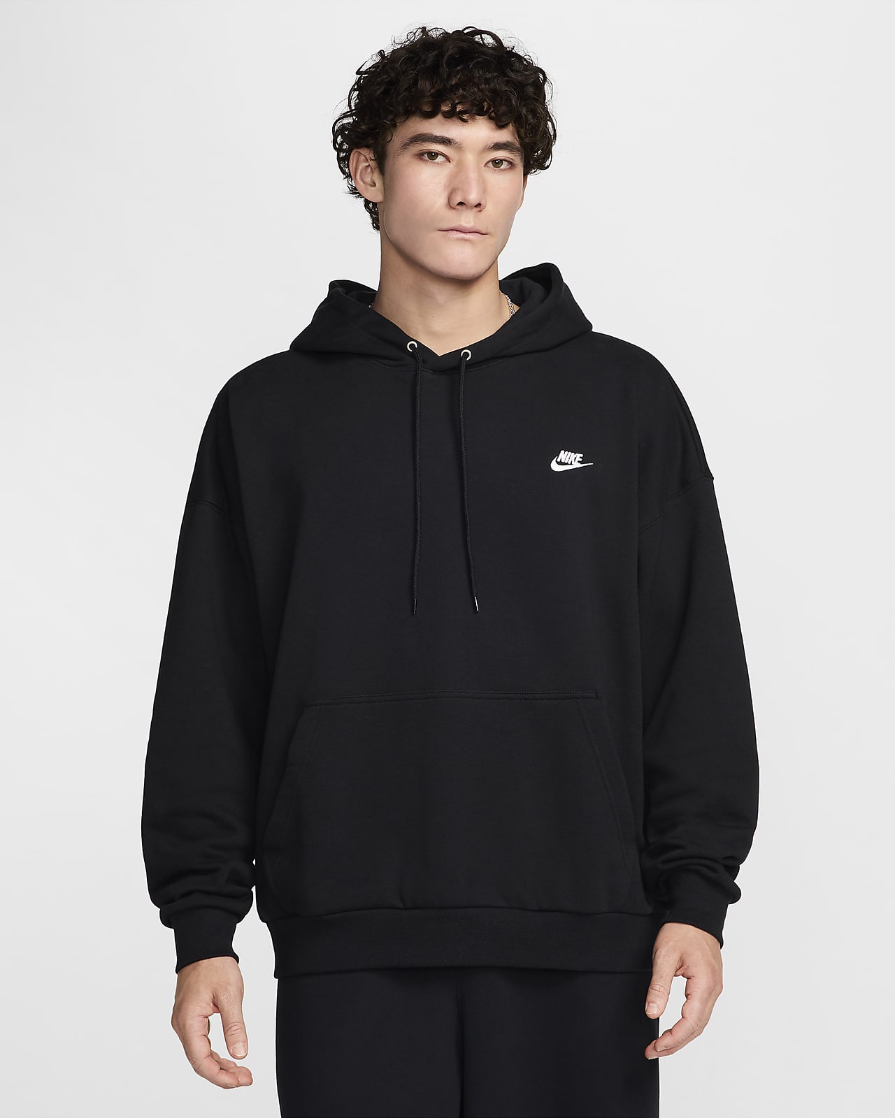 Nike Club Fleece Men's Oversized French Terry Pullover Hoodie