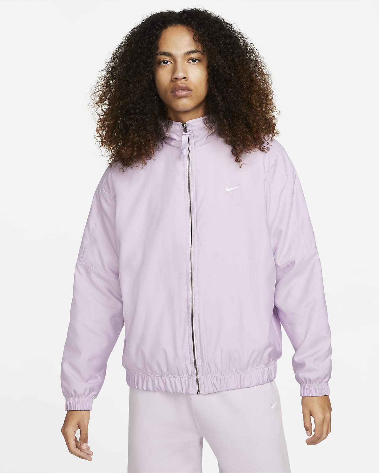 nike solo swoosh satin bomber S ジャケット-