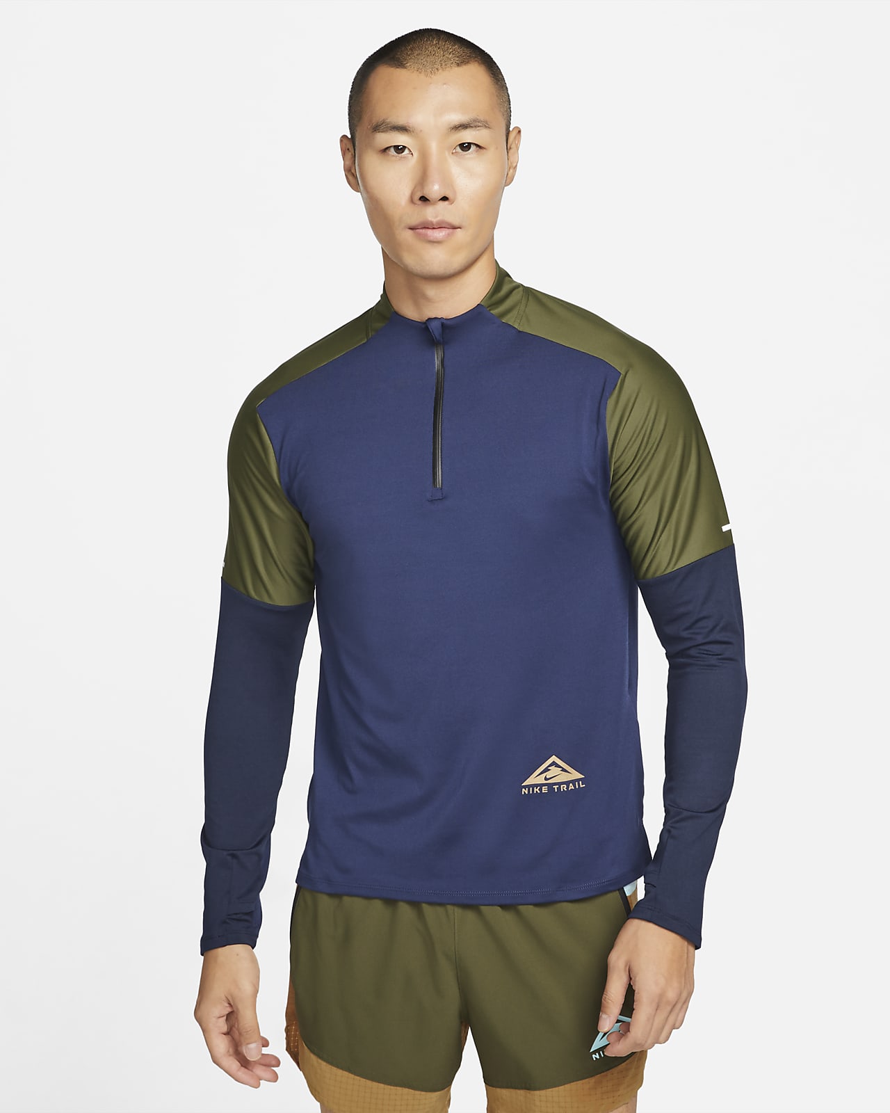 nike blue running top