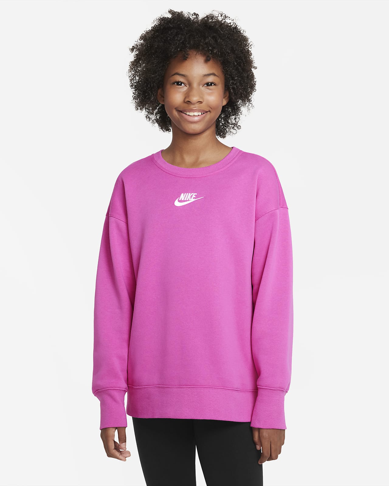 mosquito Estúpido Objeción Nike Sportswear Club Fleece Older Kids' (Girls') Crew Sweatshirt. Nike SI