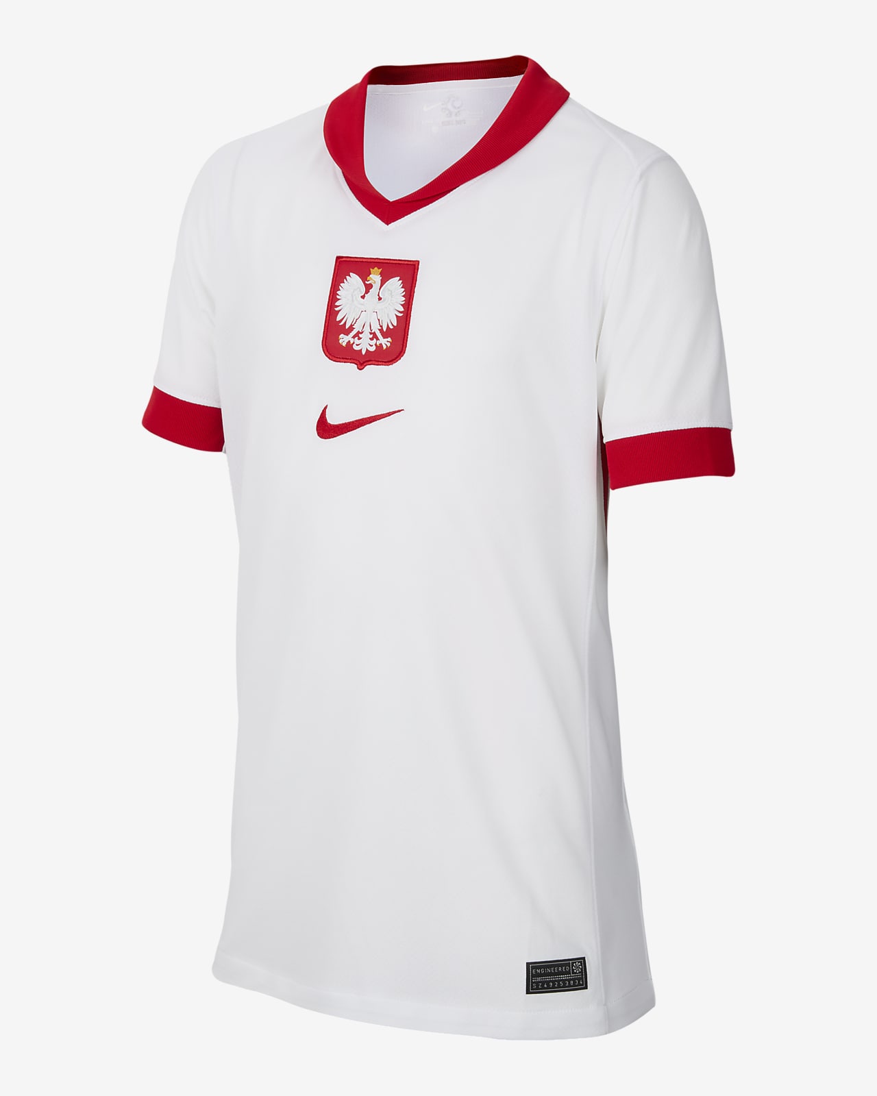 Pop Threads Poland Soccer National Team Football Retro Crest Baby Toddler  Kids Girl Boy T-Shirt, Infant