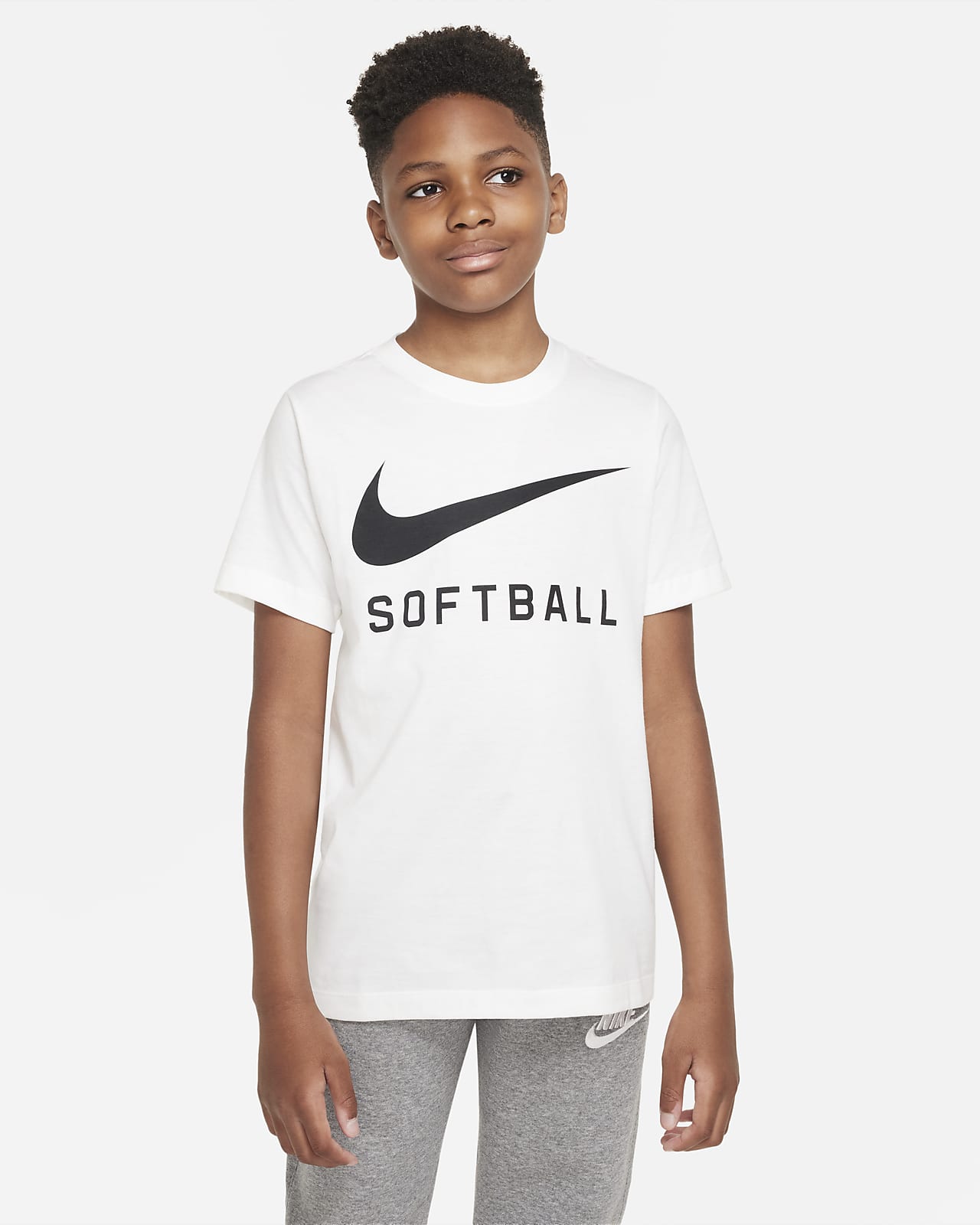 Nike Swoosh Big Kids' T-Shirt.