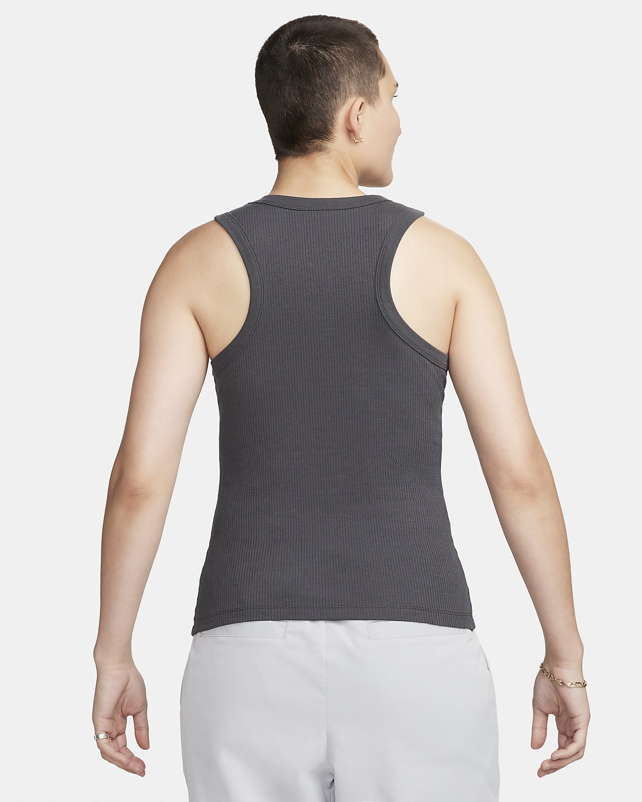 Nike ribbed hot sale tank