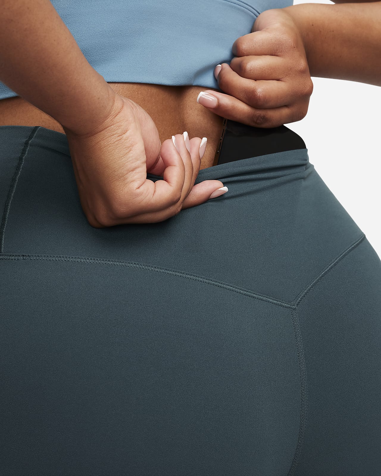 Nike Zenvy Women's Gentle-Support High-Waisted 8 Biker Shorts.